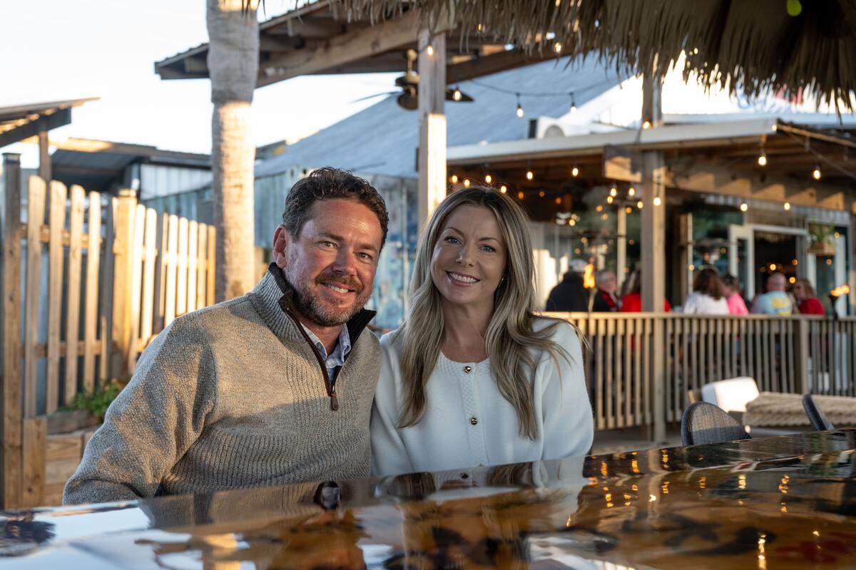 Owners Jason and Lena Trochessett welcome customers to The Bayou Restaurant and Tiki Bar.