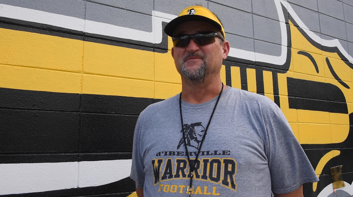 D’Iberville football coach Larry Dolan on Sept. 21, 2021.