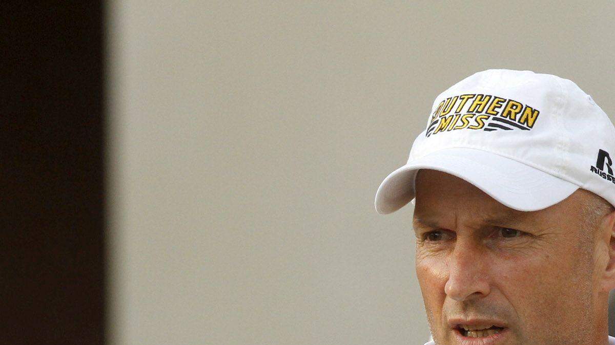 TIM ISBELL/SUN HERALD
Southern Miss defensive coordinator David Duggan appears a good candidate to replace Todd Monken.