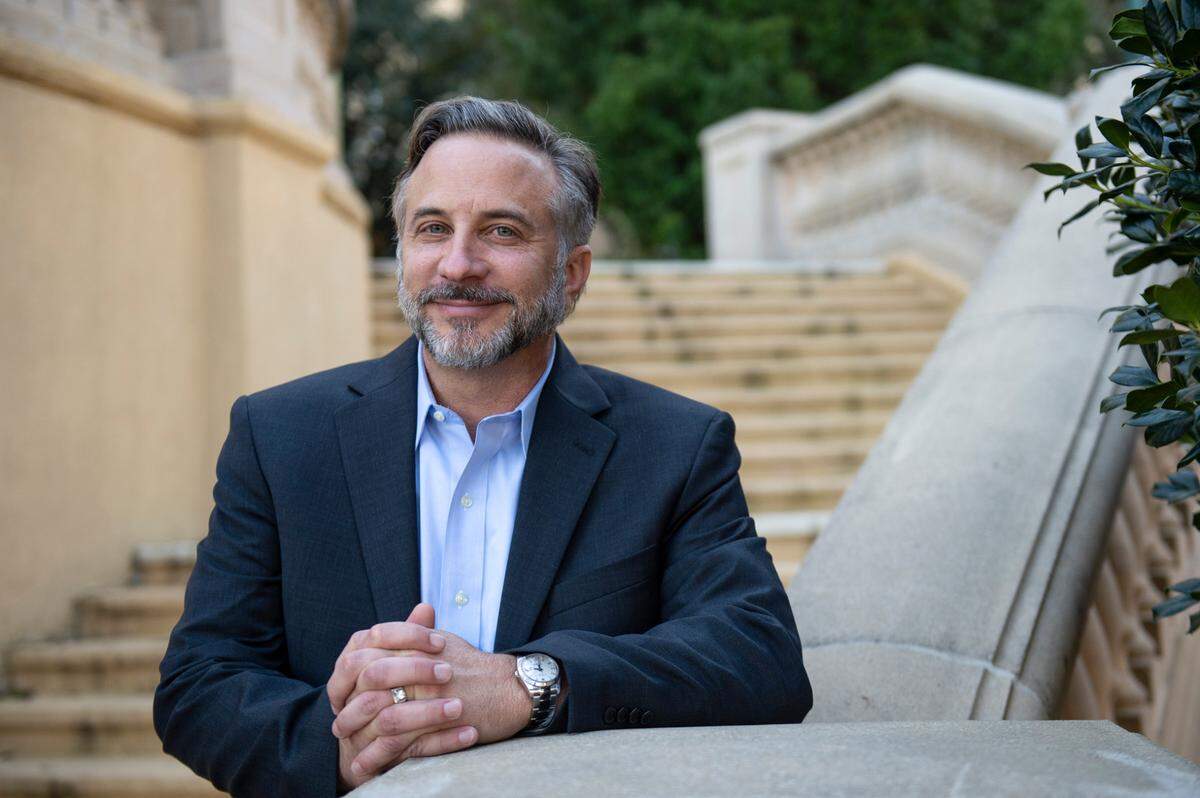 Brandon Dardeau, the new president and chief operating officer of Southeast Operations at Beau Rivage Resort & Casino, poses for a portrait outside the Beau Rivage in Biloxi on Tuesday, Jan. 18, 2022. Dardeau was promoted to the position on Jan. 4 after holding various positions at the casino over the years.