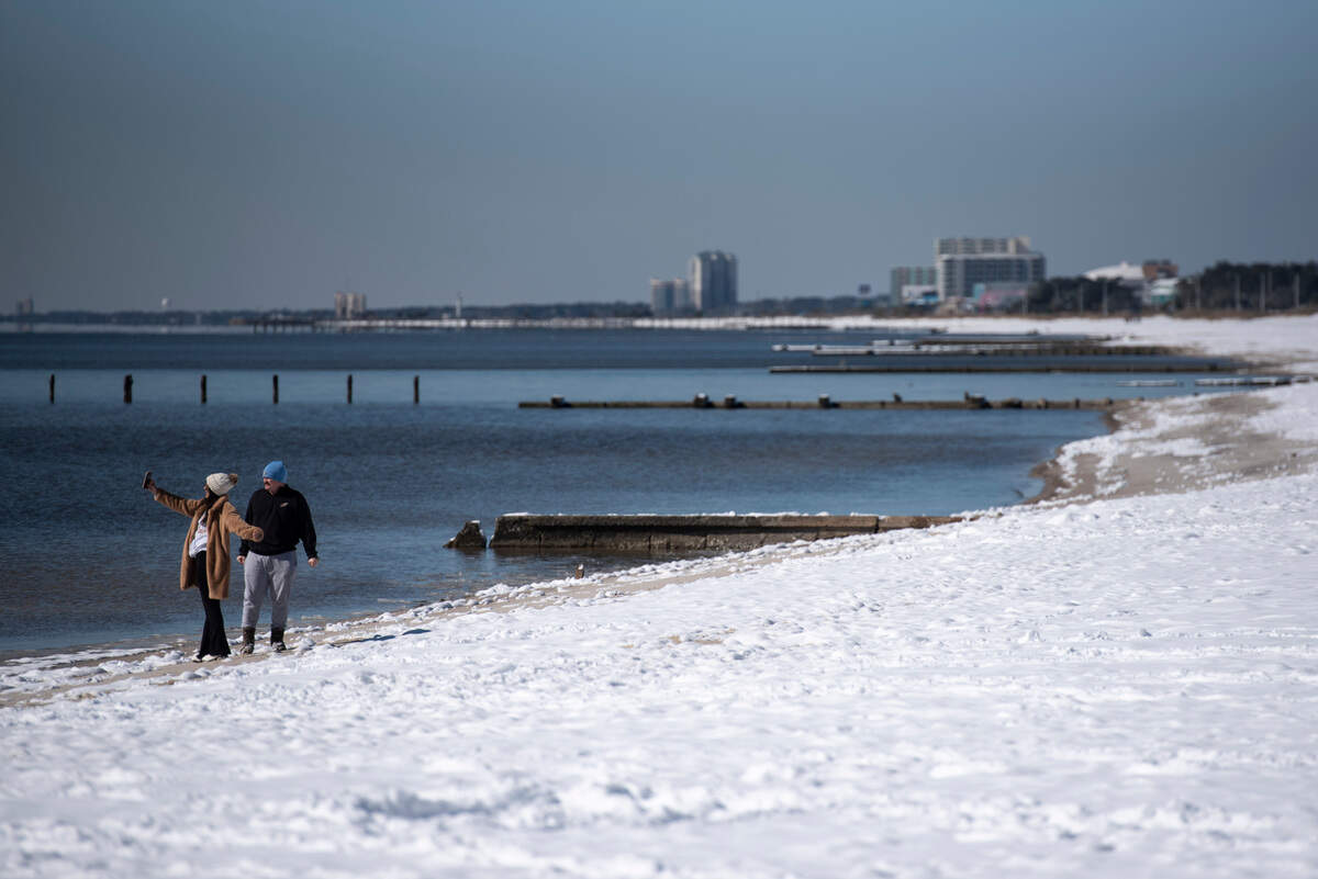 Biloxi Beach made for a picturesque scene Wednesday, Jan. 22, 2025.