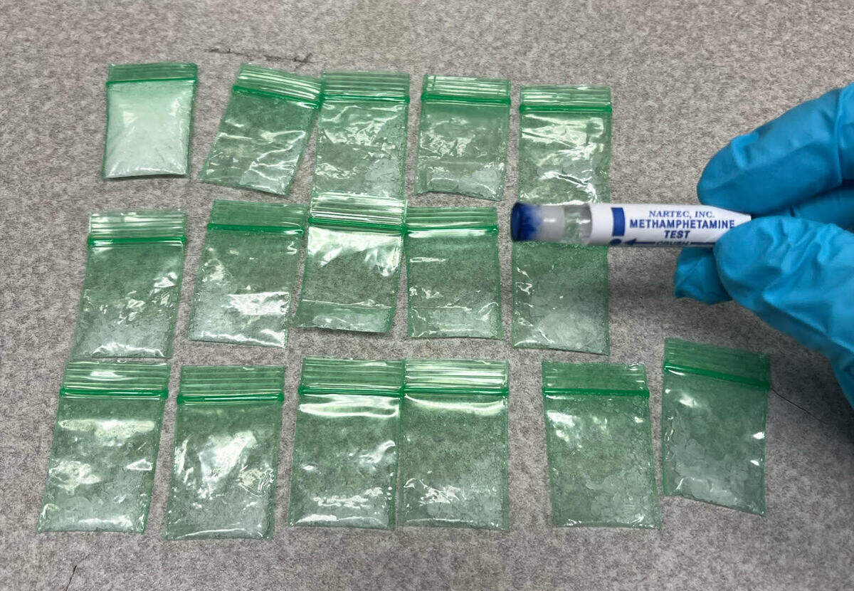 Biloxi Police said officers seized 16 bags of methamphetamine and other drug paraphernalia after executing a search warrant on Beach Boulevard.