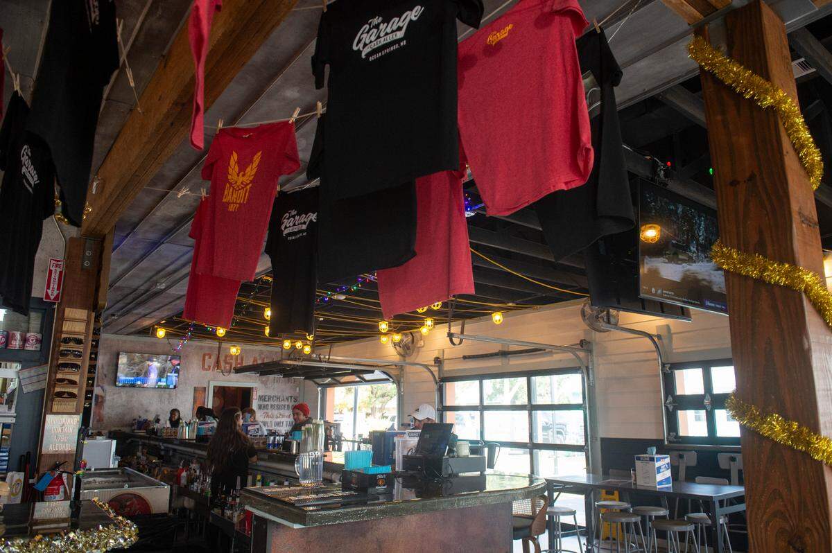 The inside at The Garage at Cash Alley in Ocean Springs on Friday, Dec. 13, 2024, draws inspiration from gas stations and country stores from the 1970s.