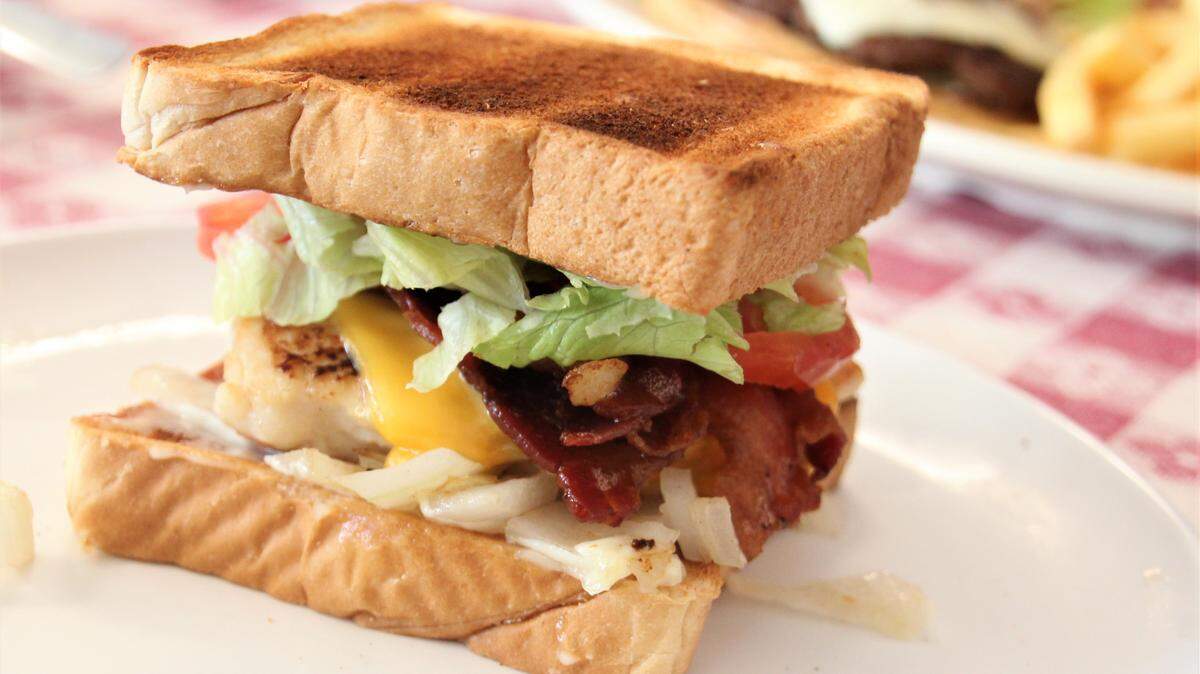 Pretty tasty chicken, bacon melt, at just $6.25.