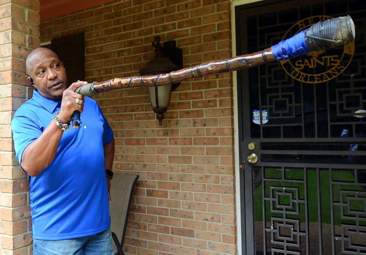 Veteran law enforcement officer Darryl Norwood at his south Jackson home, Friday, July 19, 2024, describing the incident that led to him being permanently disabled after he was shocked with a stun gun in the back of his head by a Jackson police officer.