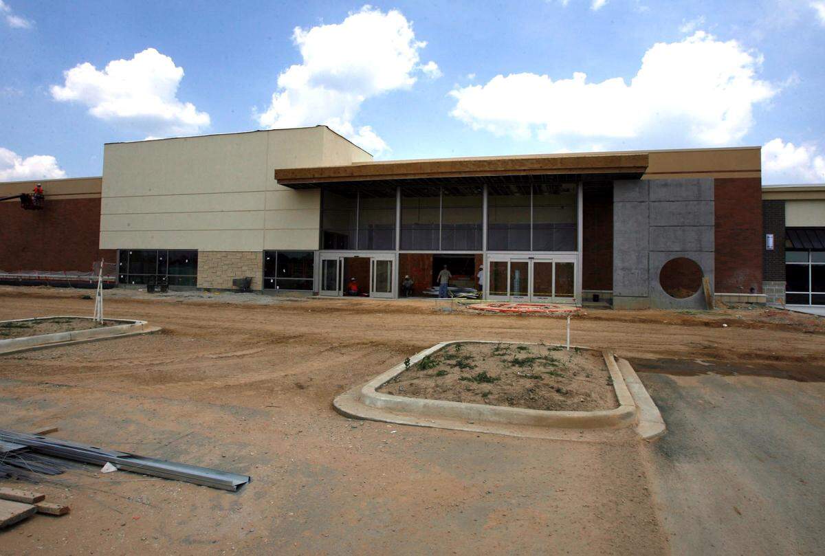 Construction continues on Target at the Promenade in D’Iberville in this file photo. The shopping center opened in 2009 and has been sold.