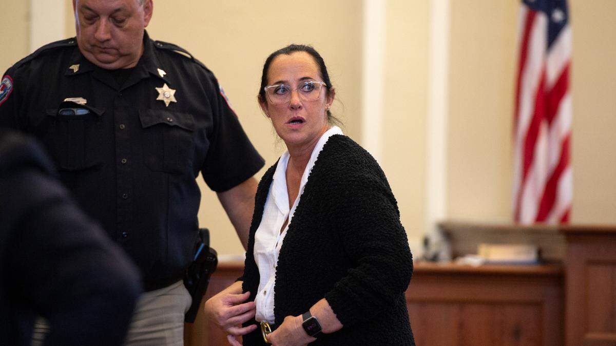 Connie Cuevas is led out of the courtroom after her sentencing in Hancock County Circuit Court in Bay St. Louis on Monday, June 3, 2024. Cuevas will serve one year in prison after multiple children were injured at her home day care.
