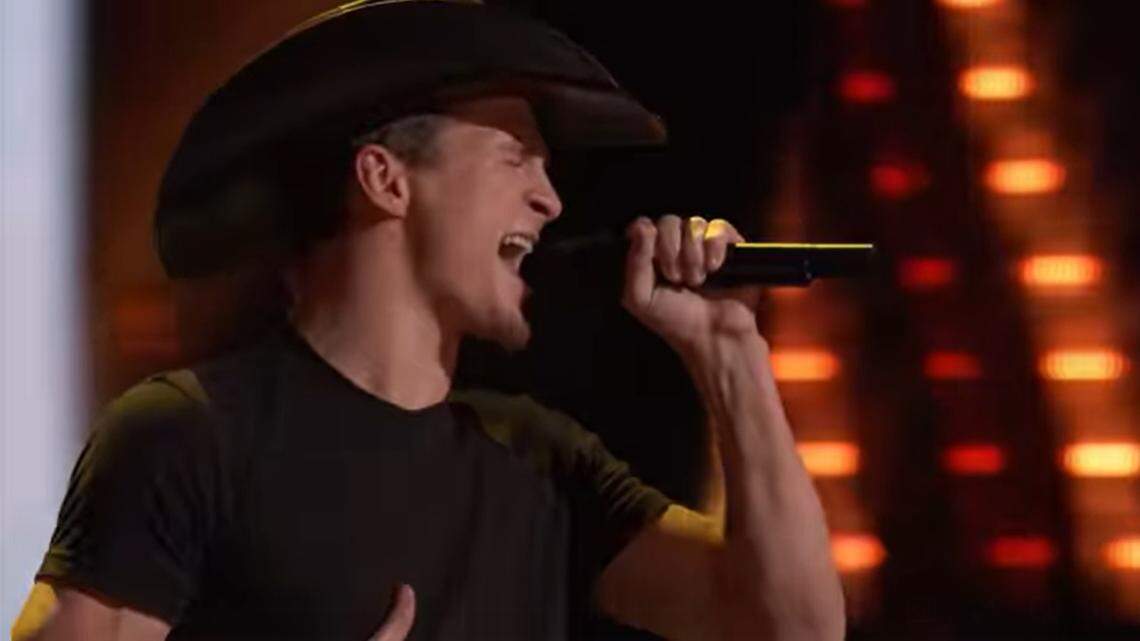 Country singer Bryce Leatherwood, 22, of Woodstock, Georgia, wowed “The Voice” judges with a country music cover during the blind auditions Tuesday, Sept. 20.