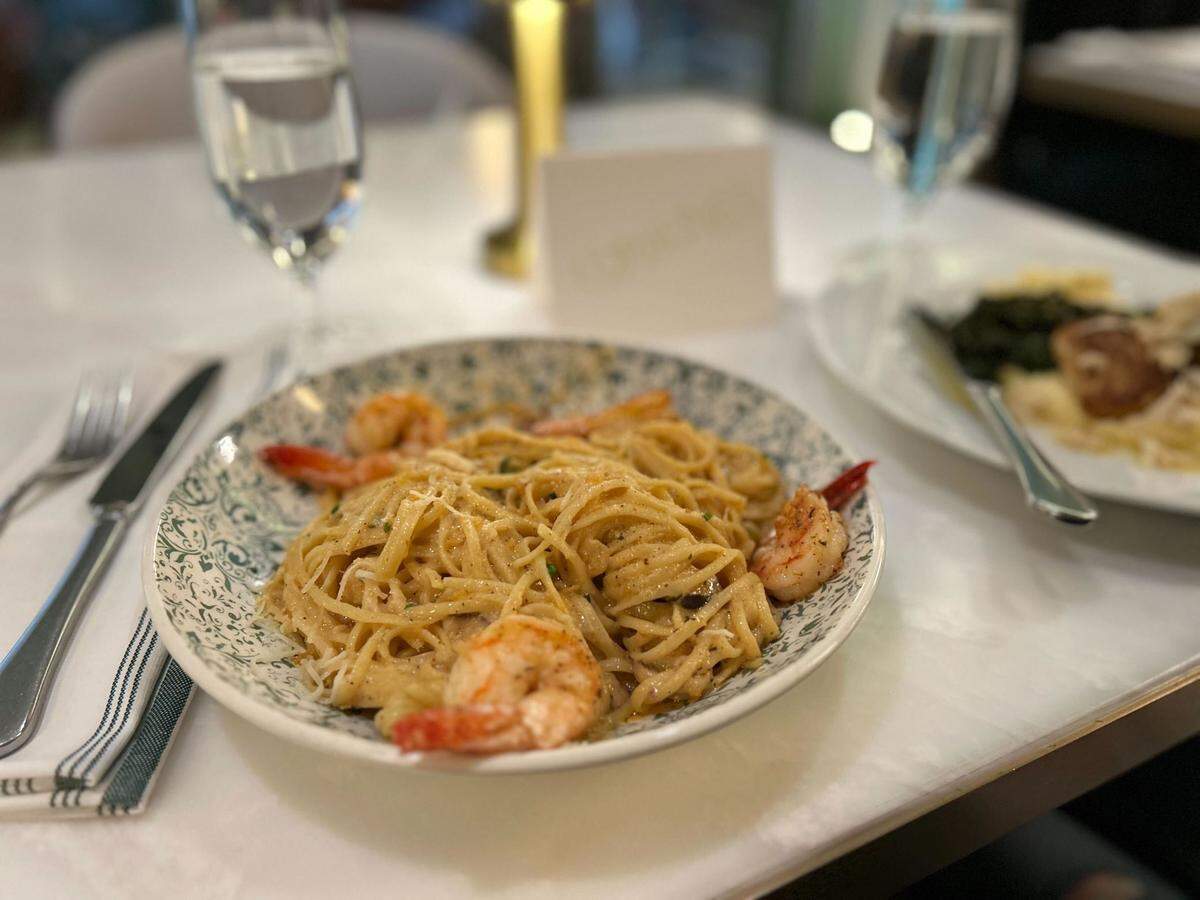 Linguini Coraline’s at Coraline’s restaurant in Biloxi.