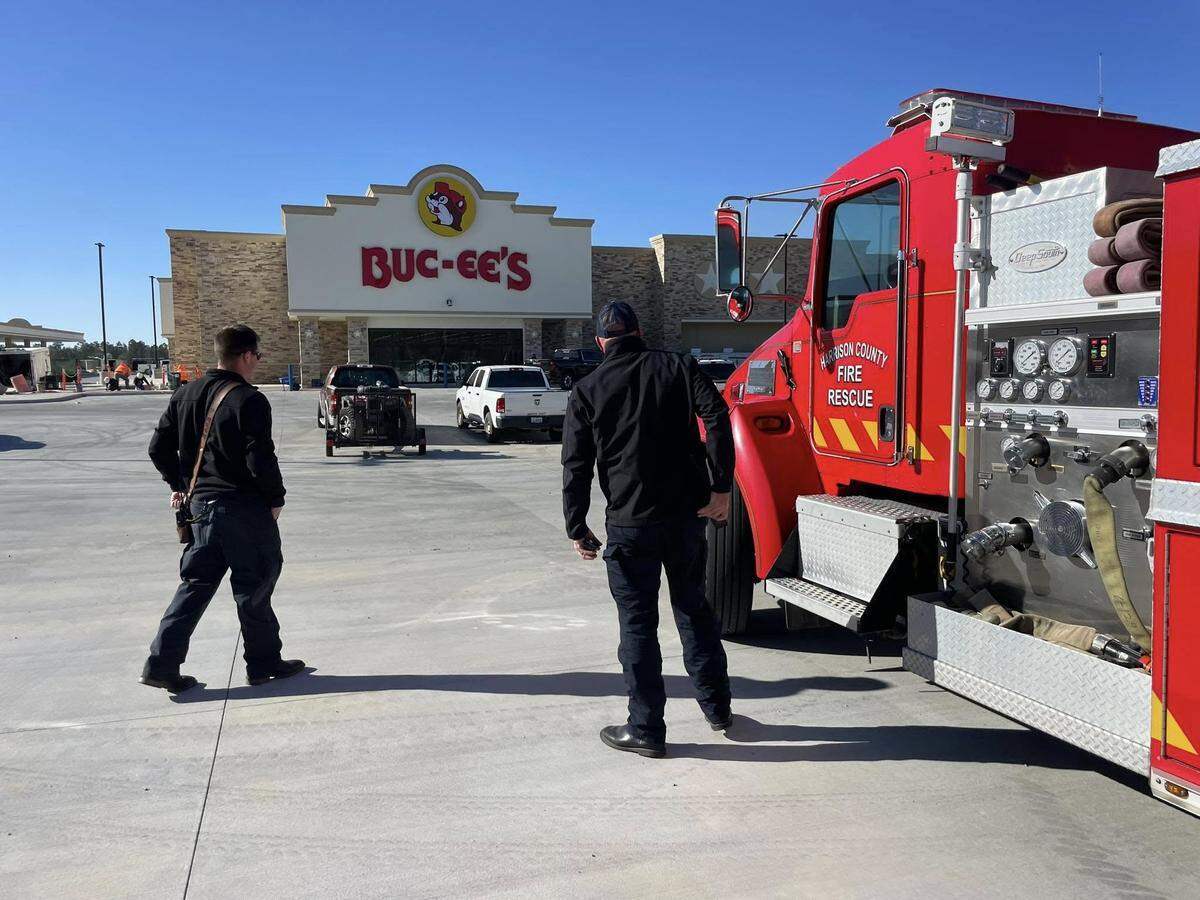 Harrison County Fire Rescue and staff and building code inspectors got a tour of the new Buc-ee’s travel center opening in several weeks off I-10.
