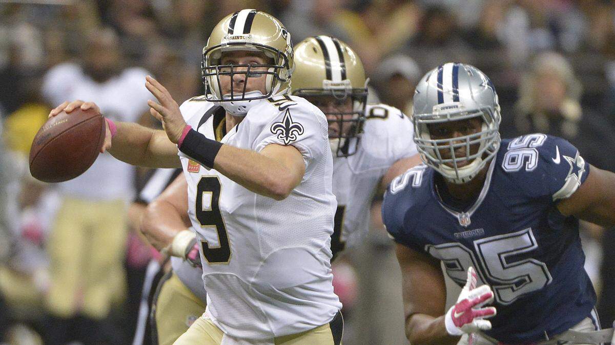 New Orleans Saints quarterback Drew Brees will look to avoid the fate of the 2009 Saints against the Cowboys.