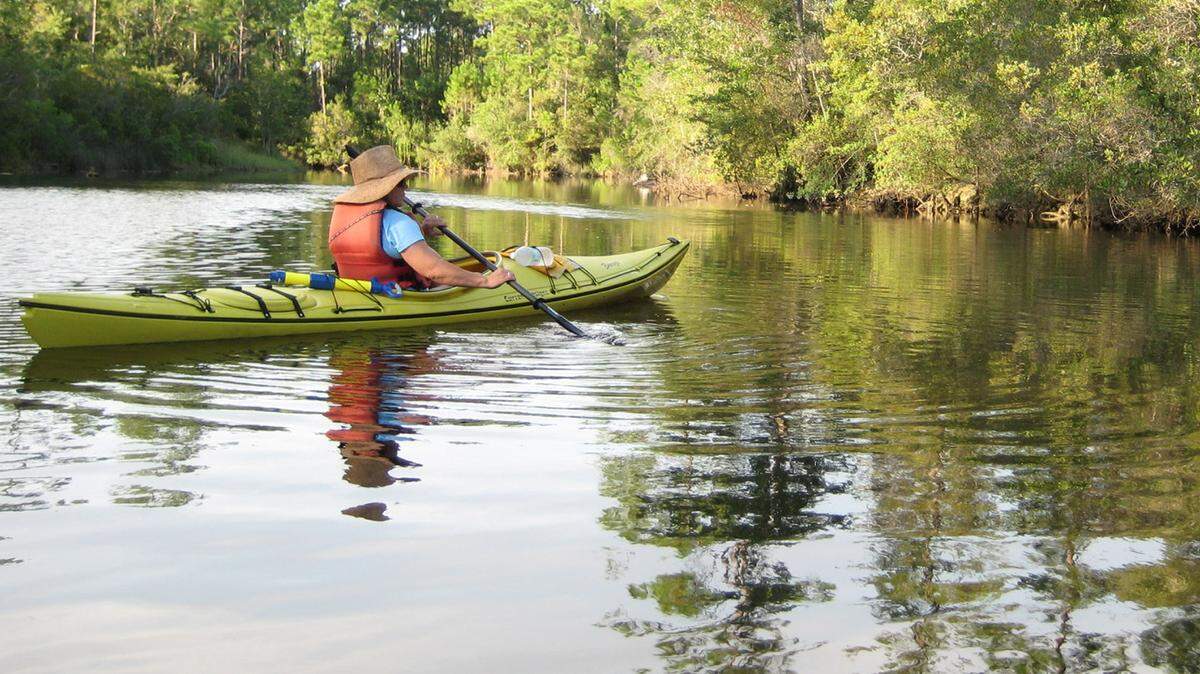 LEAH BRAY/SPECIAL TO THE SUN HERALD/FILE 
 Kayaking is one of many activities offered during the Family Campout at Beach Park in Pascagoula this weekend. The fun starts at noon Saturday and lasts until 11 a.m. Sunday.
