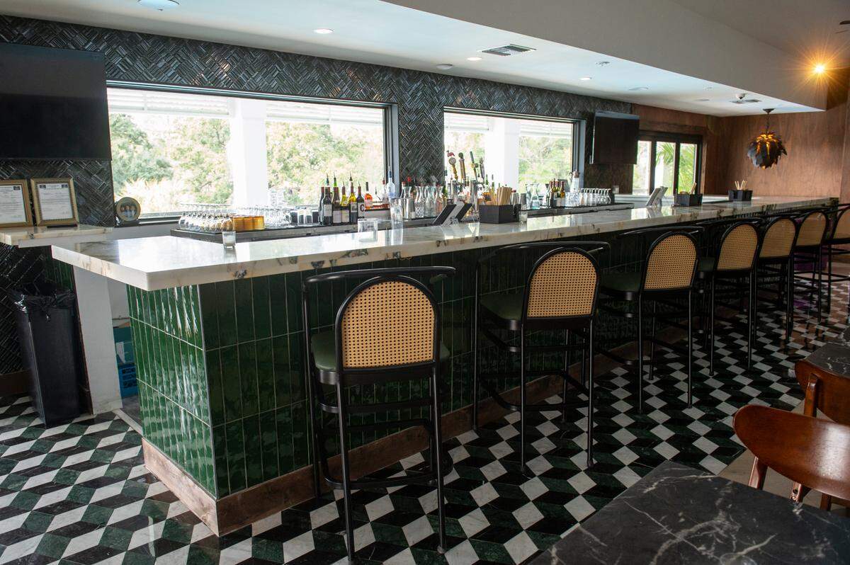 The Sunset Lounge, a cocktail bar, at the newly renovated Gulf Hills Hotel and Resort in Ocean Springs on Thursday, Jan. 11, 2024.