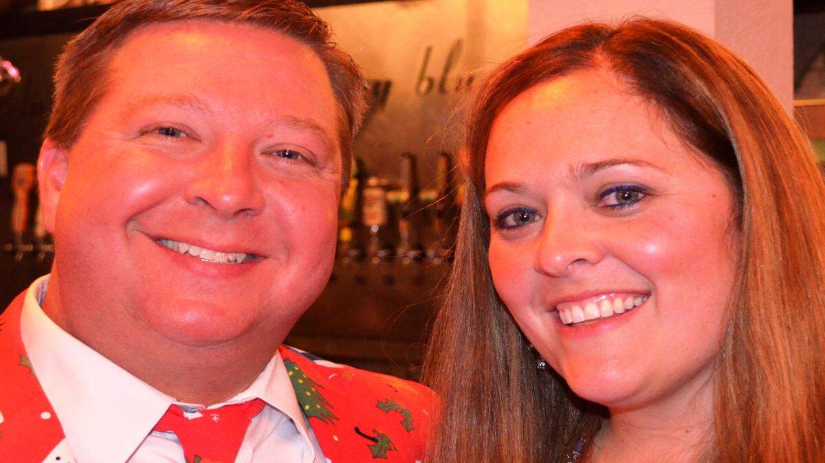 David and Amanda Dobbins at Leo's Wood Fired Pizza