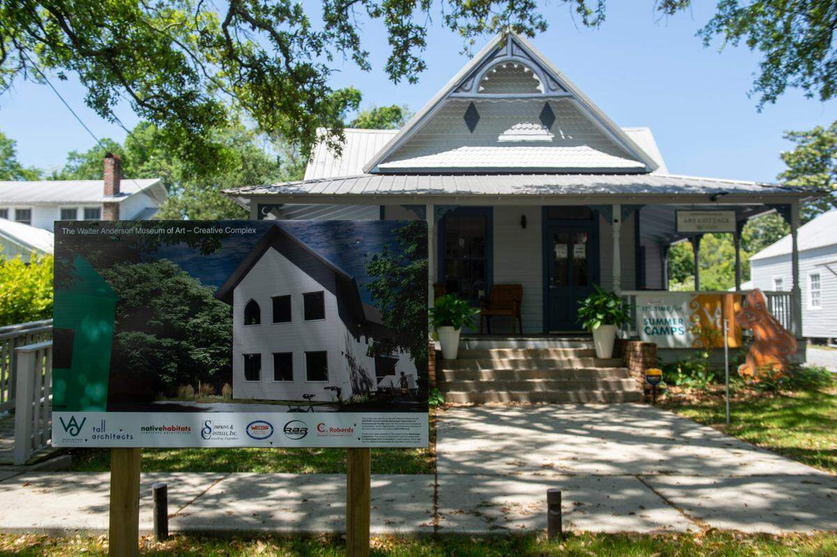 An extension behind the Walter Anderson Museum of Art’s Art Cottage as well as The Traveler, a new cafe and gallery space, will help create a creative complex for the museum.