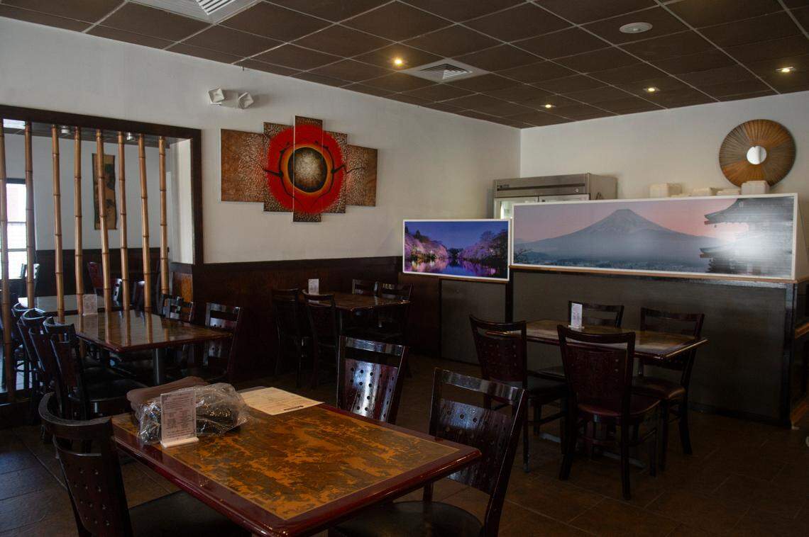 The dining area at Hurley Hibachi in Ocean Springs is welcoming customers who are ordering, hibachi, teriyaki, Thai and other Asian dishes. Sushi will be added early next year.