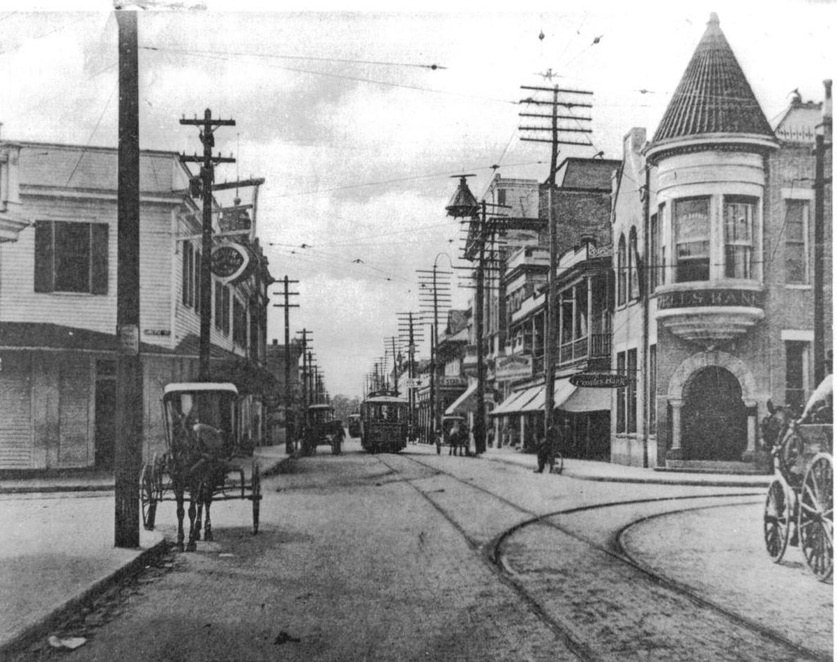 The corner of Howard Avenue and Lameuse Street around 1900 is not far from where the Biloxi library now stands. A few years ago, a man donated books he claims had been haunting his family for years.