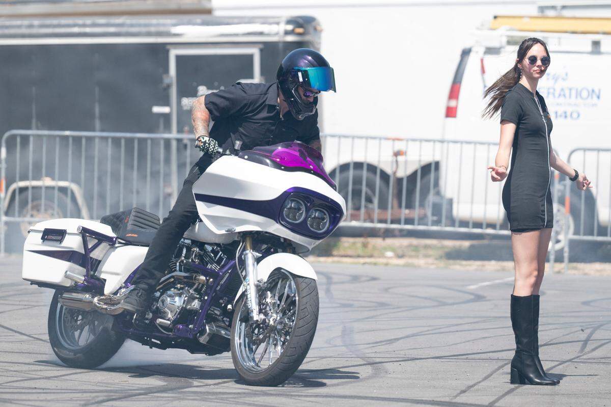 King Tony’s Busted Knuckles Stunt Tour performs at Bikin’ The Beach in Biloxi on Friday, June 6, 2025. The stunt group will be performing three times a day during Bikin’ The Coast.
