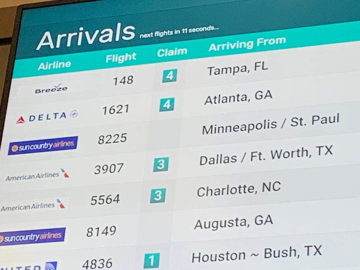 Breeze Airways nonstop flights are from Tampa to Gulfport and Las Vegas on Mondays and Fridays.