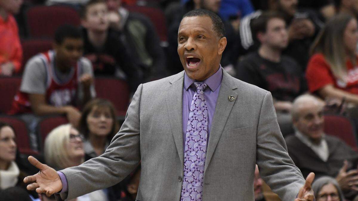 New Orleans Pelicans coach Alvin Gentry gestures to his team during the second half of a game against the Chicago Bulls on Feb. 6 in Chicago. ,