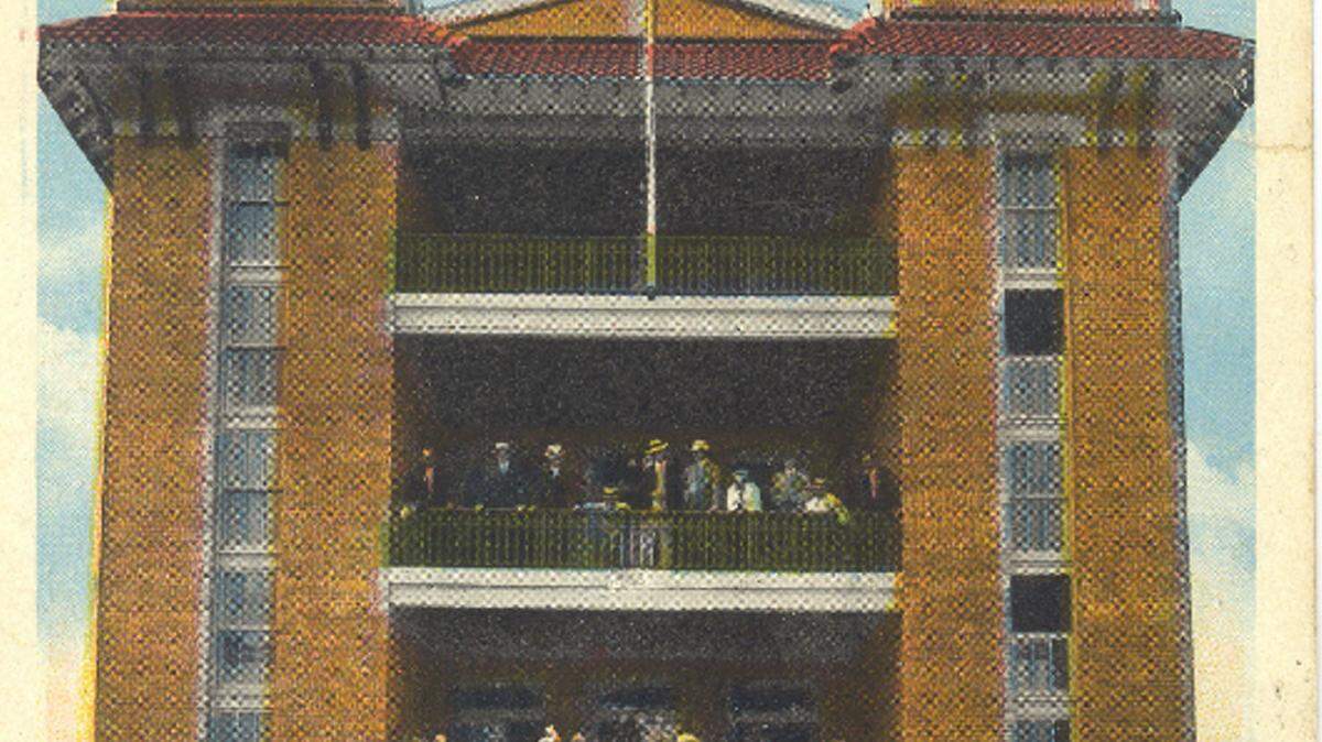 POSTCARD COURTESY RANDY RANDAZZOEven this imposing building from which the Gulfport Elks performed their many good works and charities could not withstand Camille.