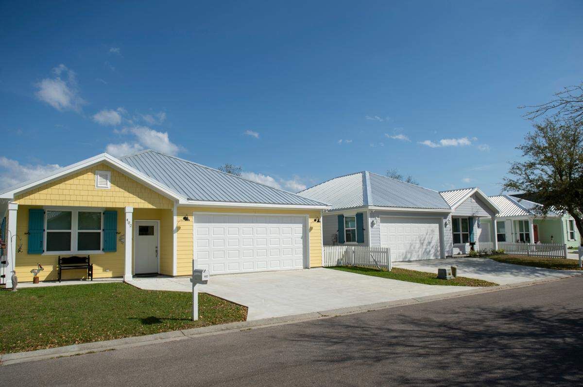 Homes built by Rodney Corr in a subdivision on Ramaux Street in Bay St. Louis on Tuesday, March 29, 2022. Corr hopes that if he is able to build the proposed development off of St. Francis Street, that the final homes would look similar to these ones.