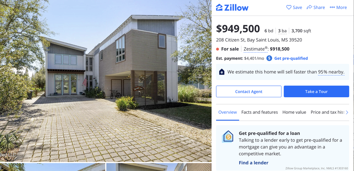 A contemporary home at 208 Citizen Street is for sale for nearly $1 million.