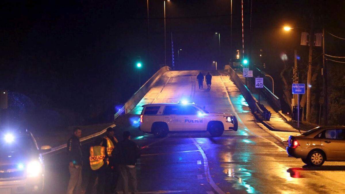 JOHN FITZHUGH/SUN HERALDBiloxi police and other agencies are investigating an officer-involved, fatal shooting on the Popp's Ferry Bridge in Biloxi on Thursday.