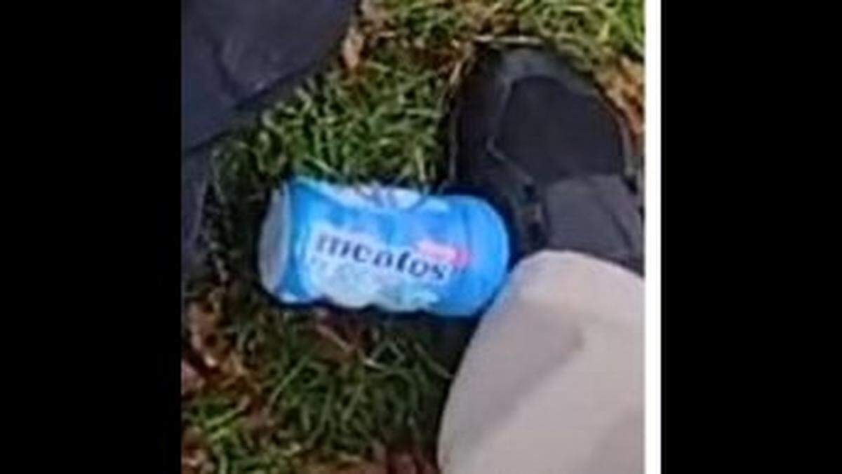 Isaiah Winkley had this bottle of Mentos candy in one hand a metal T-post used for fencing in the other when former Hancock County Sheriff’s K-9 Deputy Michael Chase Blackwell shot and killed the Florida college student. The deputy was at least 10-feet away from Winkley when he started shooting and his police K-9 tied to 30-foot line.