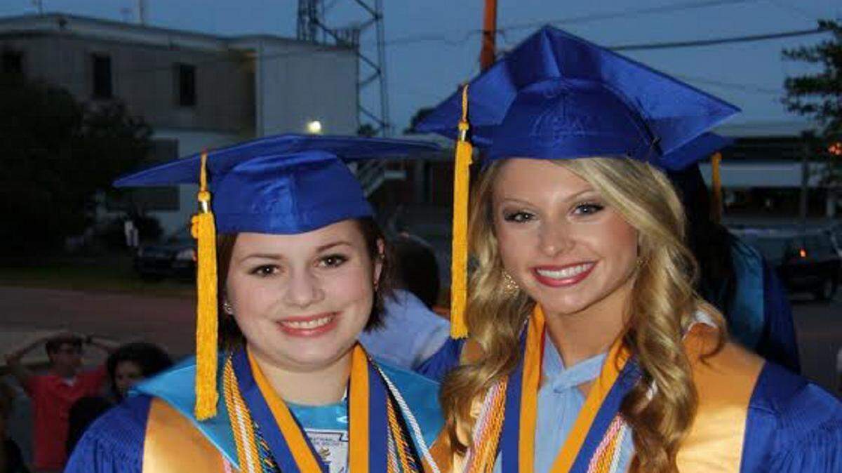 COURTESY REBECCA DIKUMResurrection Catholic High School Valedictorian Rebecca Dikum, left, and Salutatorian Caroline Foster.
