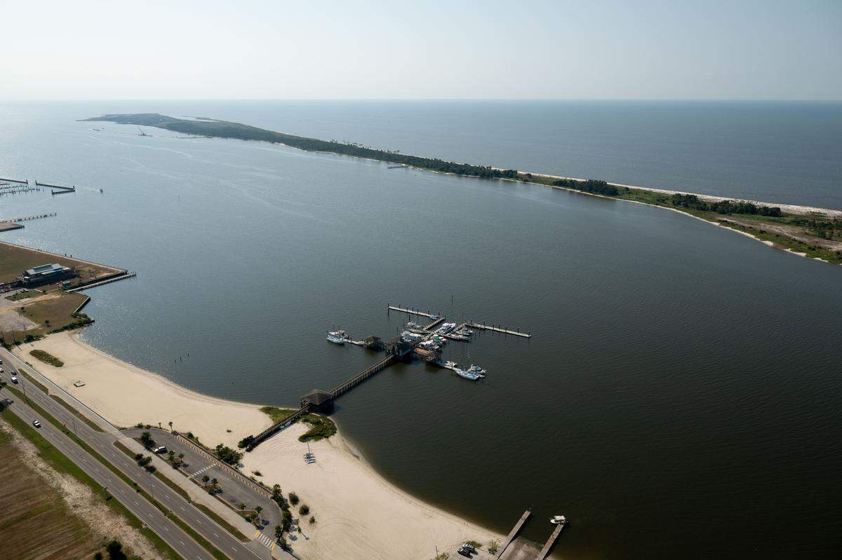 Aerial views of Biloxi during an orientation flight over the Mississippi Gulf Coast on Thursday, Aug. 28, 2025.