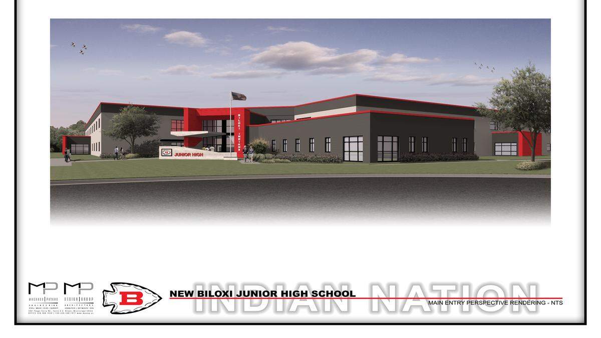 COURTESY BILOXI SCHOOLSThis is a rendering of the soon-to-be-built Biloxi Junior High School.