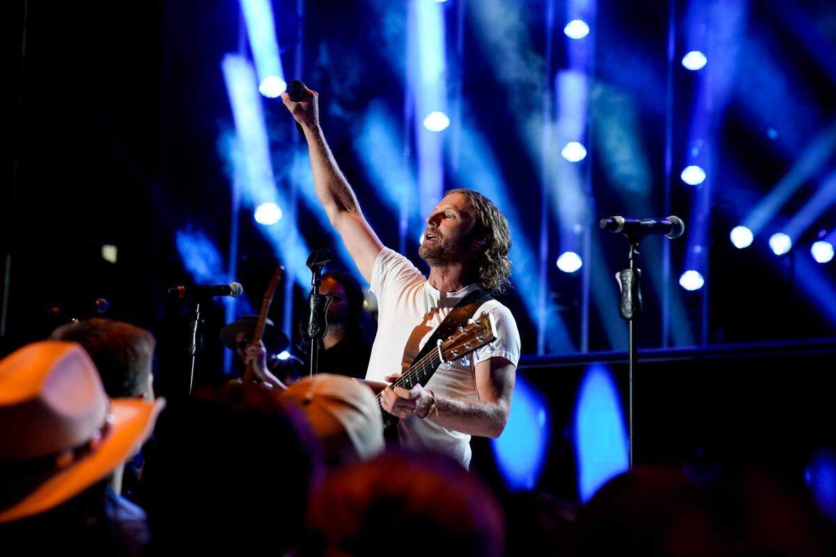 Dierks Bentley performs during CMA Fest at Nissan Stadium on Sunday, June 11, 2023, in Nashville, Tennessee.