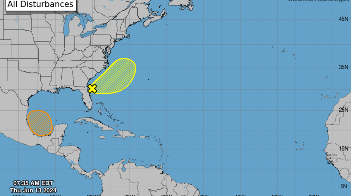 Forecasters with the National Hurricane Center are tracking two systems, neither of which pose a current threat to the Mississippi Coast.