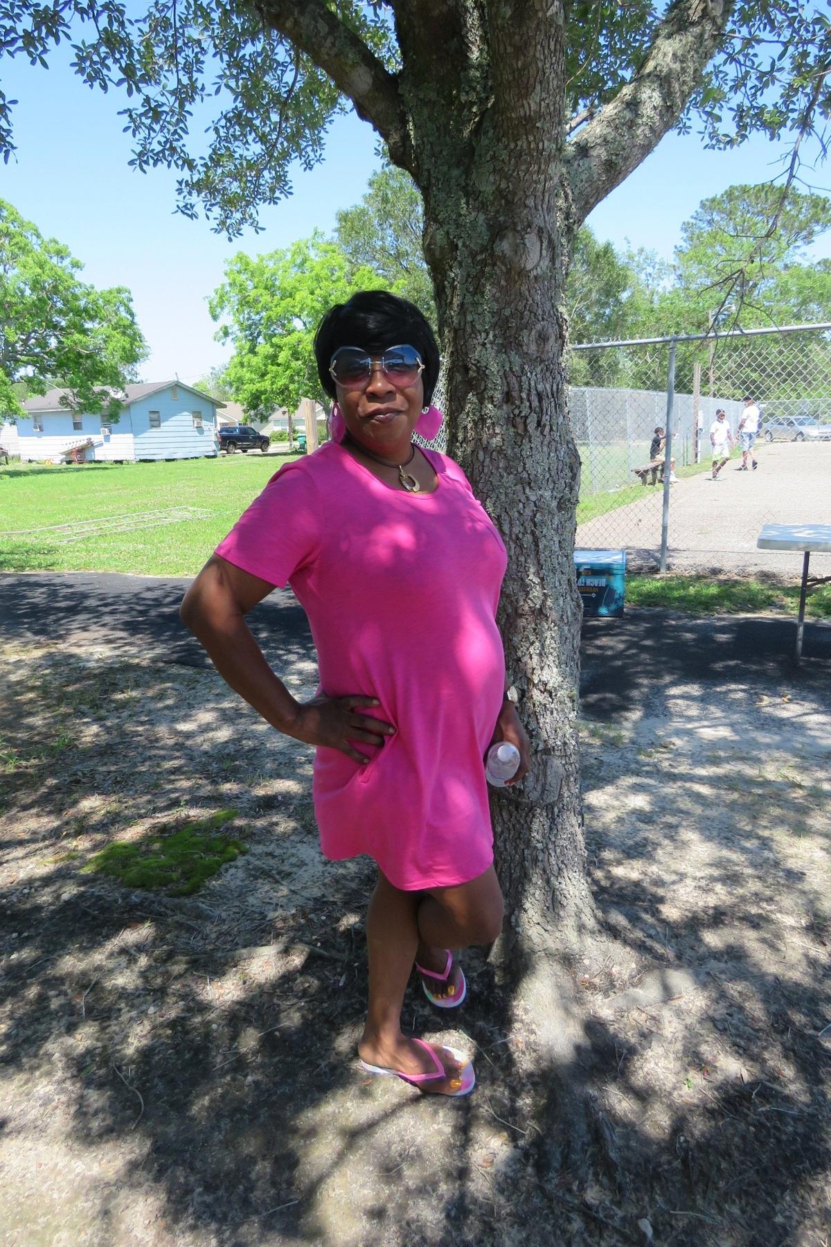 Lisa Keyes, 46, attended the Stop the Violence Block Party in Gulfport on Saturday, May 15, 2021. When her son was in high school, her home became a target for shootings. The family eventually had to move.