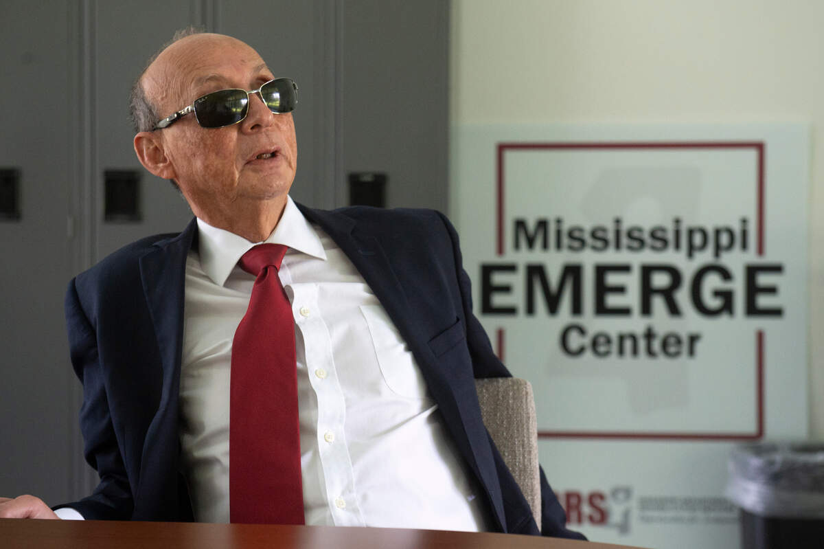 Dr. Fred Schroeder, a consultant for the Mississippi Emerge Center discusses how the Emerge center will help those who are blind become independent and confident on Thursday, July 25, 2024.