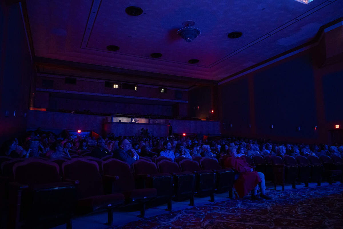The crowd reacts to performances during a grand opening celebration at the Saenger Theatre in Biloxi on Saturday, June 6, 2026.