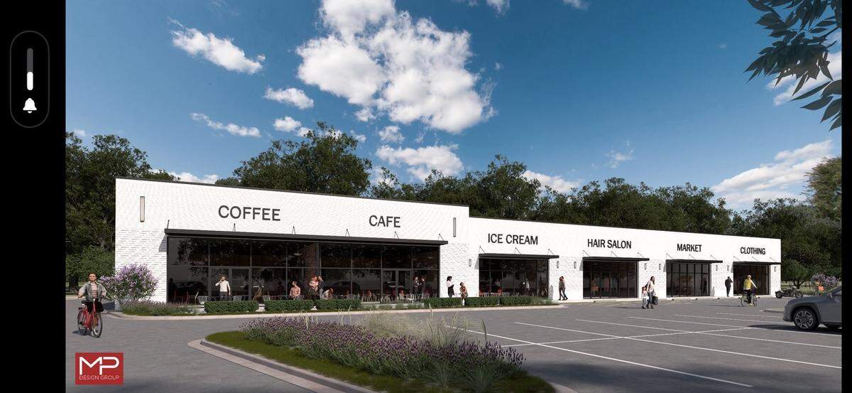 A rendering shows the retail planned at Legacy Park in Jackson County along with a medical center and eventually condos and a hotel. Gautier gave the development a $3 million TIF bond to help pay for some of the infrastructure while the county supervisors say they won’t support the competition to the county-owned Singing River Health System.