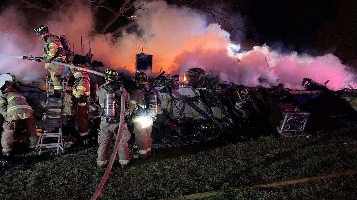 Three people were killed when a house exploded March 11 in Barrow County, Georgia, fire officials said.