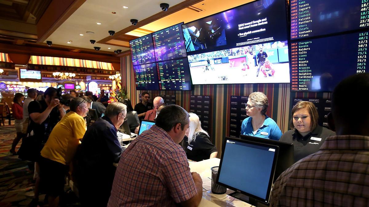 Sports Book opens to the public for legal sports betting on Wednesday, August 1, 2018, at the Beau Rivage Casino & Resort.