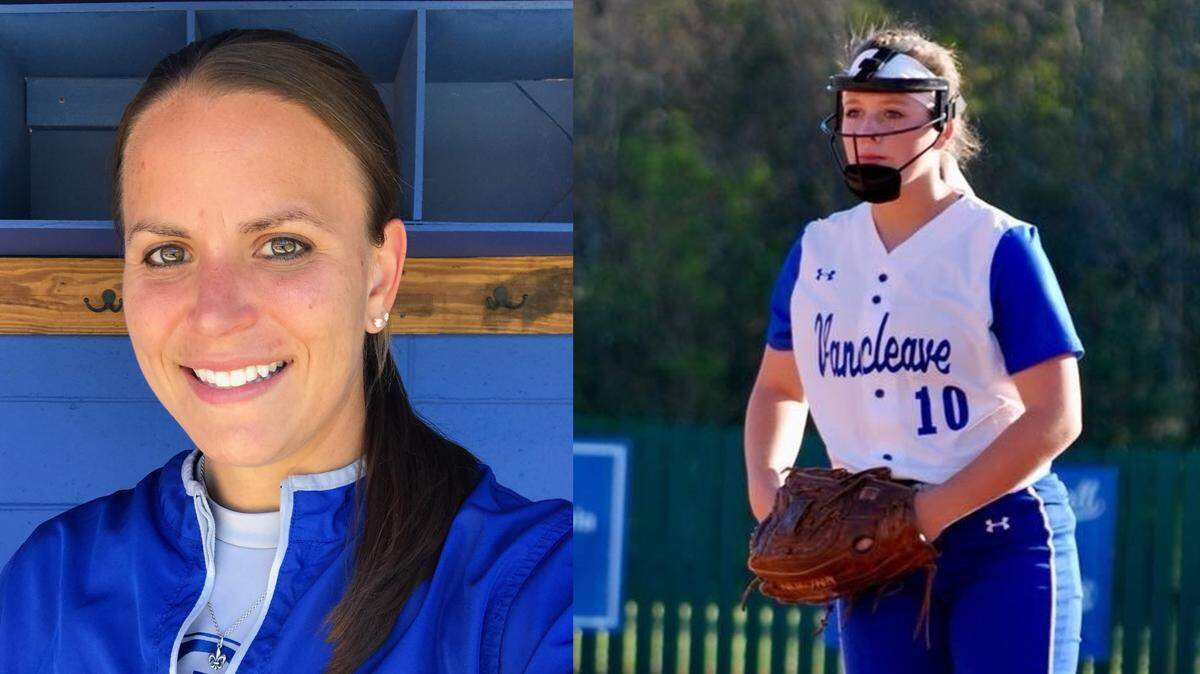 Gulfport’s Kristi Basso, left, is the Sun Herald Coach of the Year and Vancleave sophomore Avery Johston is the Sun Herald Player of the Year for 2019.