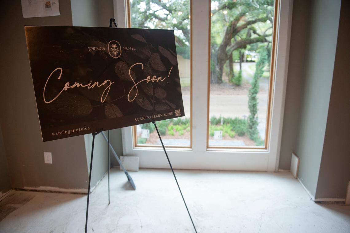 The Springs Hotel, a new boutique hotel in Ocean Springs, on Monday, will open by early January. Reservations are being accepted now for bookings starting January 12.