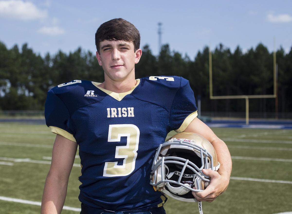 AMANDA McCOY/SUN HERALD  St. Patrick wide receiver Matt Jones