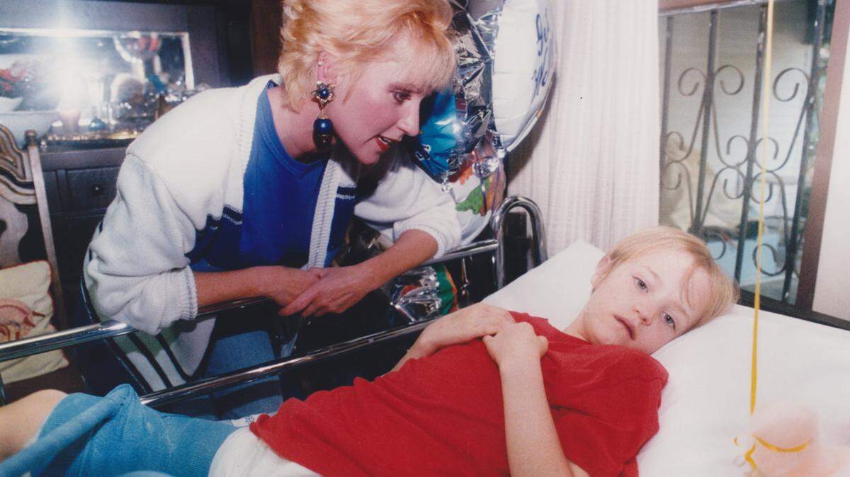 TIM ISBELL/SUN HERALD 
 Dawn Luckey is at the bedside of her daughter Skyla on April 1, 1992. The family lived in Houston then, but Skyla recuperated for awhile in Biloxi after a speeding car hit her as she rode a bicycle on Iberville Drive, where her great-aunt lived.