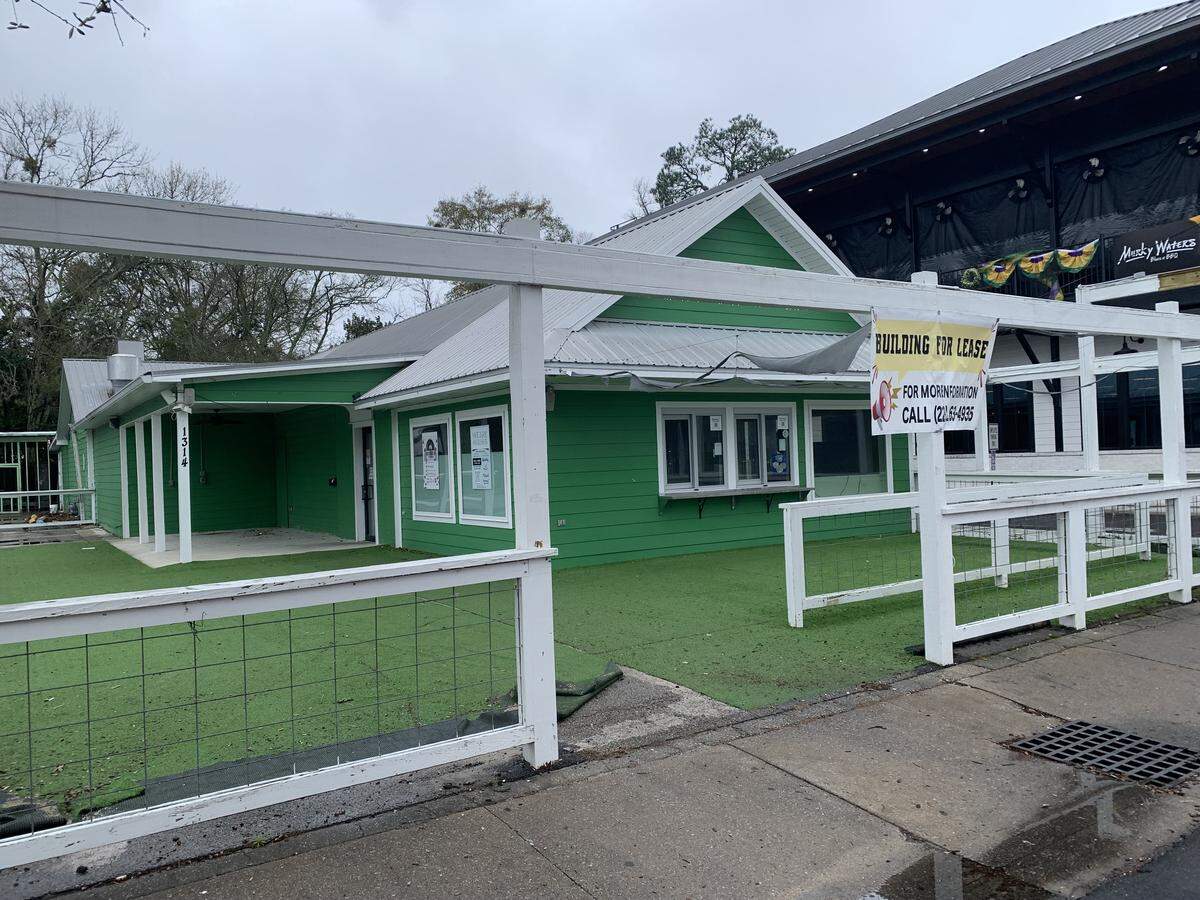 A “for lease” sign hangs outside what was Quickly 2 restaurant in downtown Ocean Springs. It closed recently after becoming known for crawfish boils and other seafood over the past two years.