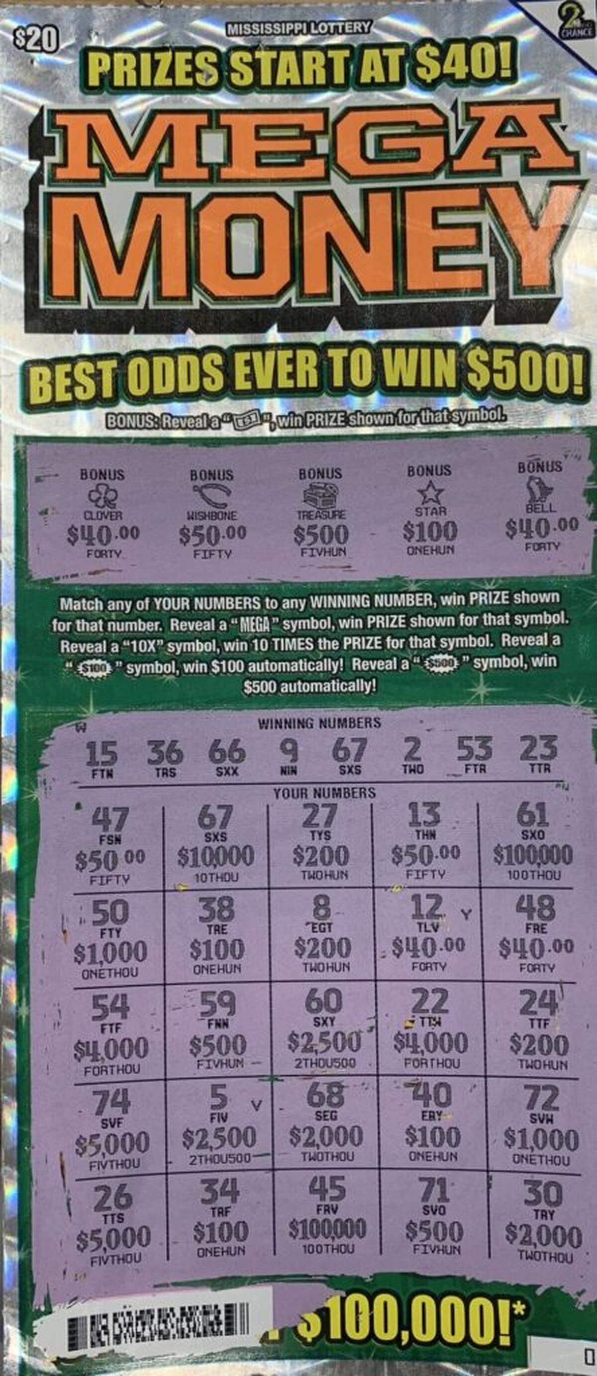 A Long Beach man pocketed $10,000 from a scratch-off ticket purchased at a local Circle K.