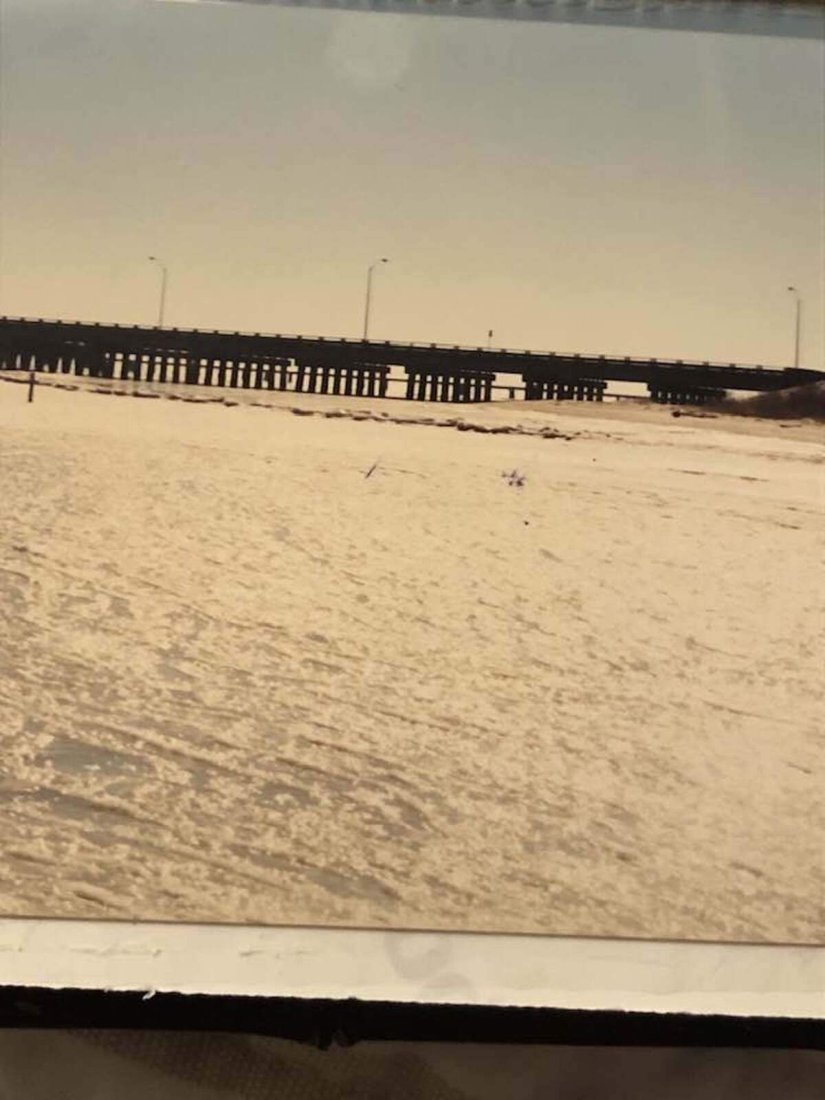 Parts of the Bay of St. Louis near the Bay St. Louis-Pass Christian bridge froze over on Dec. 23, 1989.