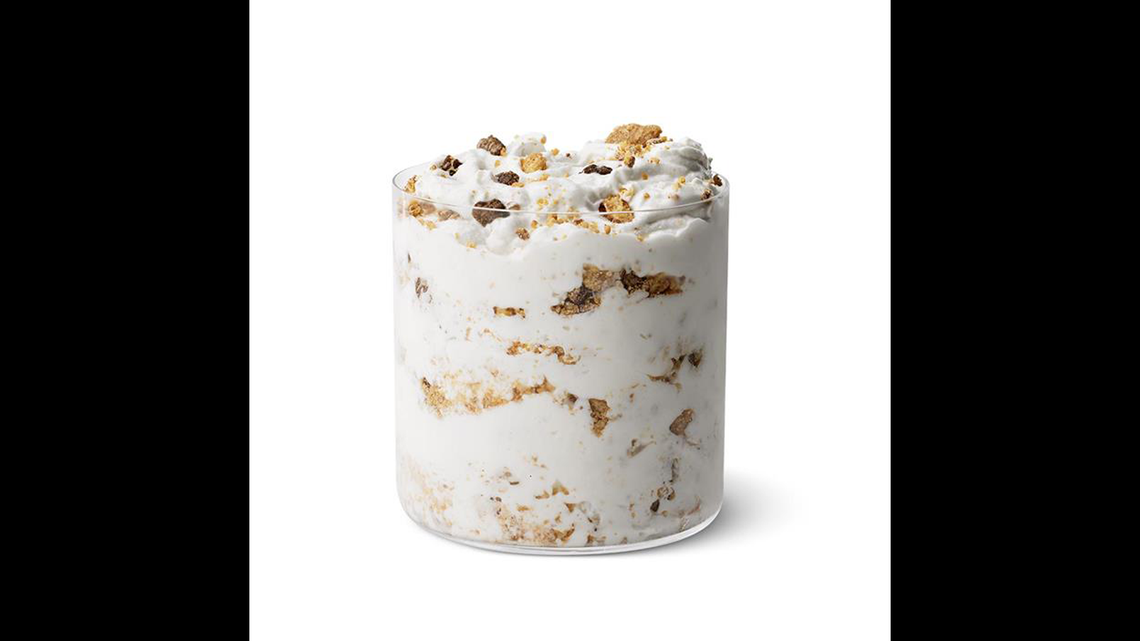 McDonald’s new Peanut Butter Crunch McFlurry, featuring chocolate peanut butter cookie pieces, will be available at participating restaurants.