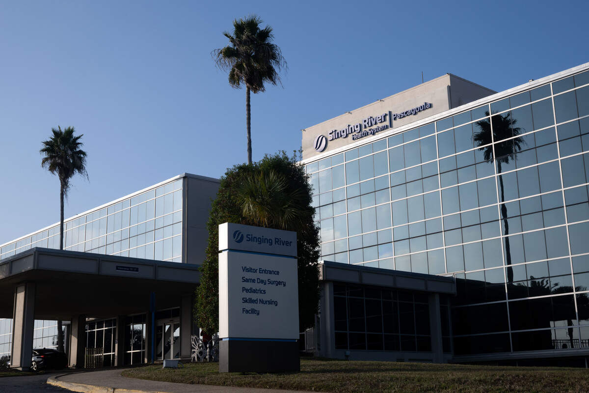 Singing River Health System is set to receive $5 million for a healthcare academy expansion from the Gulf Coast Restoration Fund. This file photo shows its Pascagoula hospital, one of three the system operates.