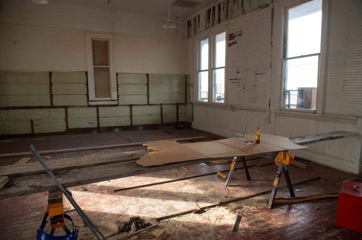 A room inside of the old Pascagoula train station will be the taproom of latest location of Chandeleur Island Brewing Company.